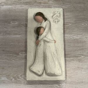 Willow Tree Mother and Daughter Resin Wall Hanging Decor